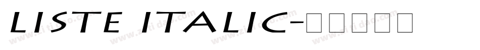 Liste Italic字体转换